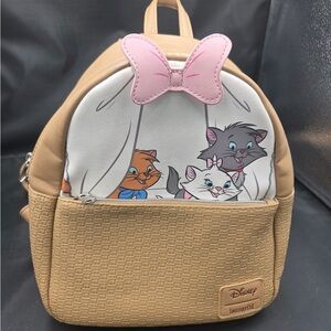 Loungefly Disney Aristocats Tan and Pink Kids Backpack